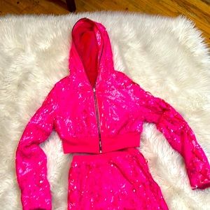 Hot Fiery pink sequence set